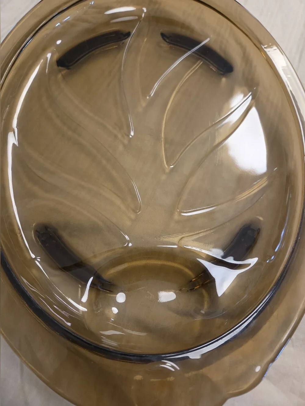 Pyrex 815 Amber Brown Oval Glass Meat Serving Platter 14.5
